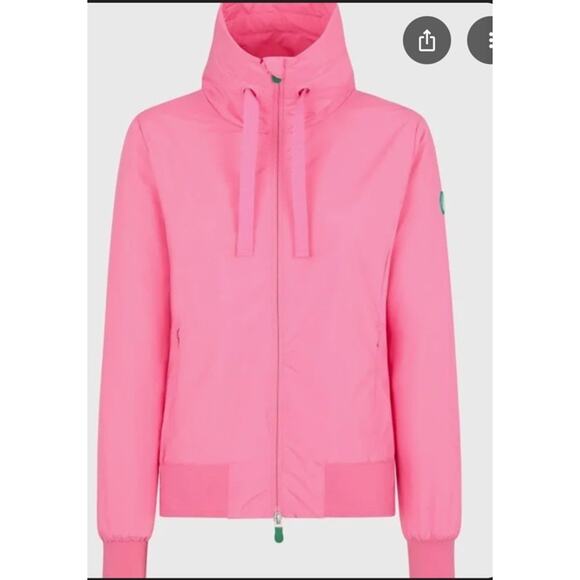 SAVE THE DUCK Jackets & Blazers - Save The Duck Women's Karin Rain Jacket Pink Women Medium NEW